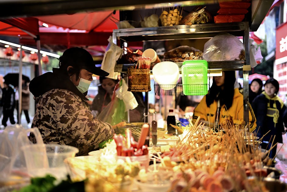 Stand gastronomico di una sagra paesana